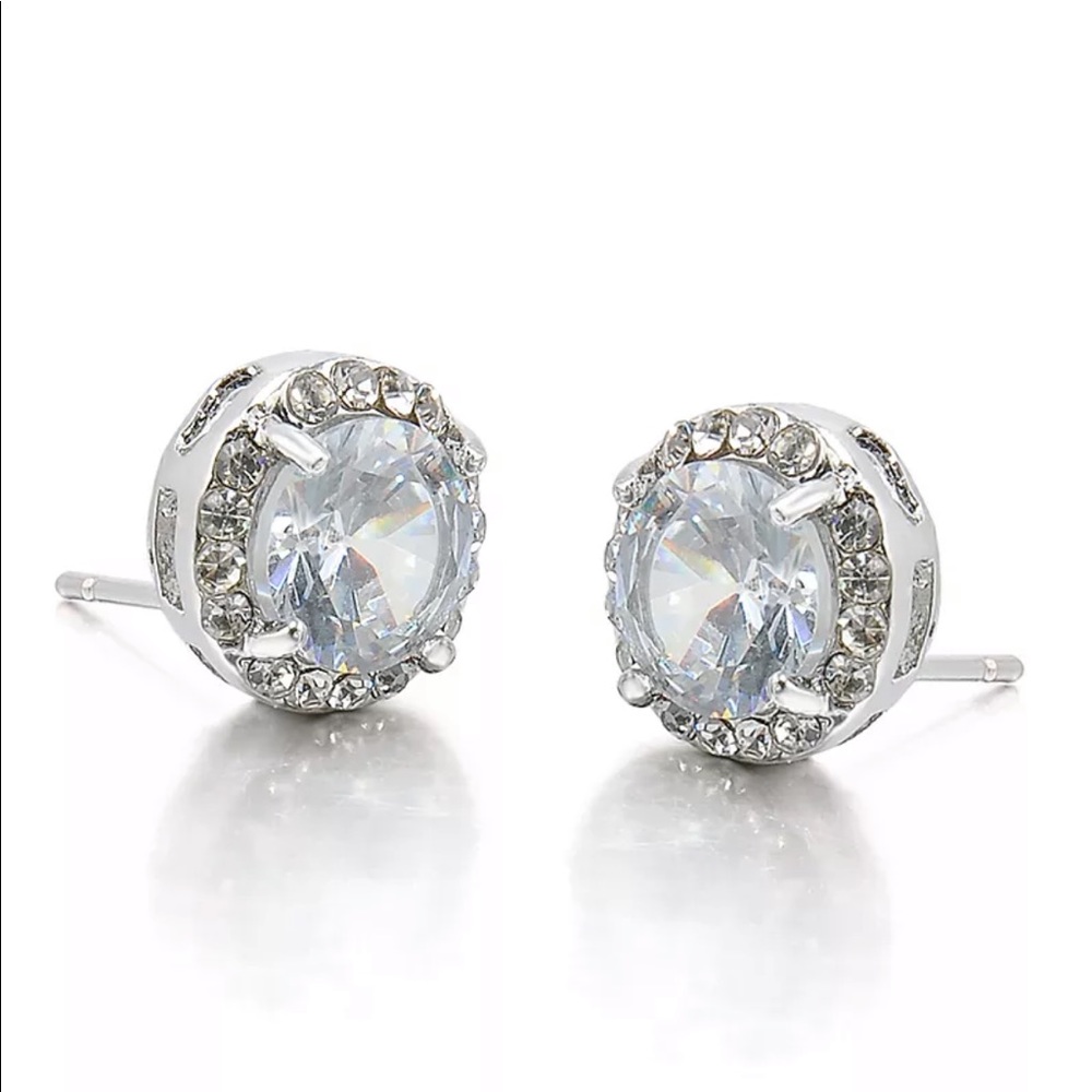 Women’s 18K White Gold Plated Crystal Zircon - Picture 6 of 6